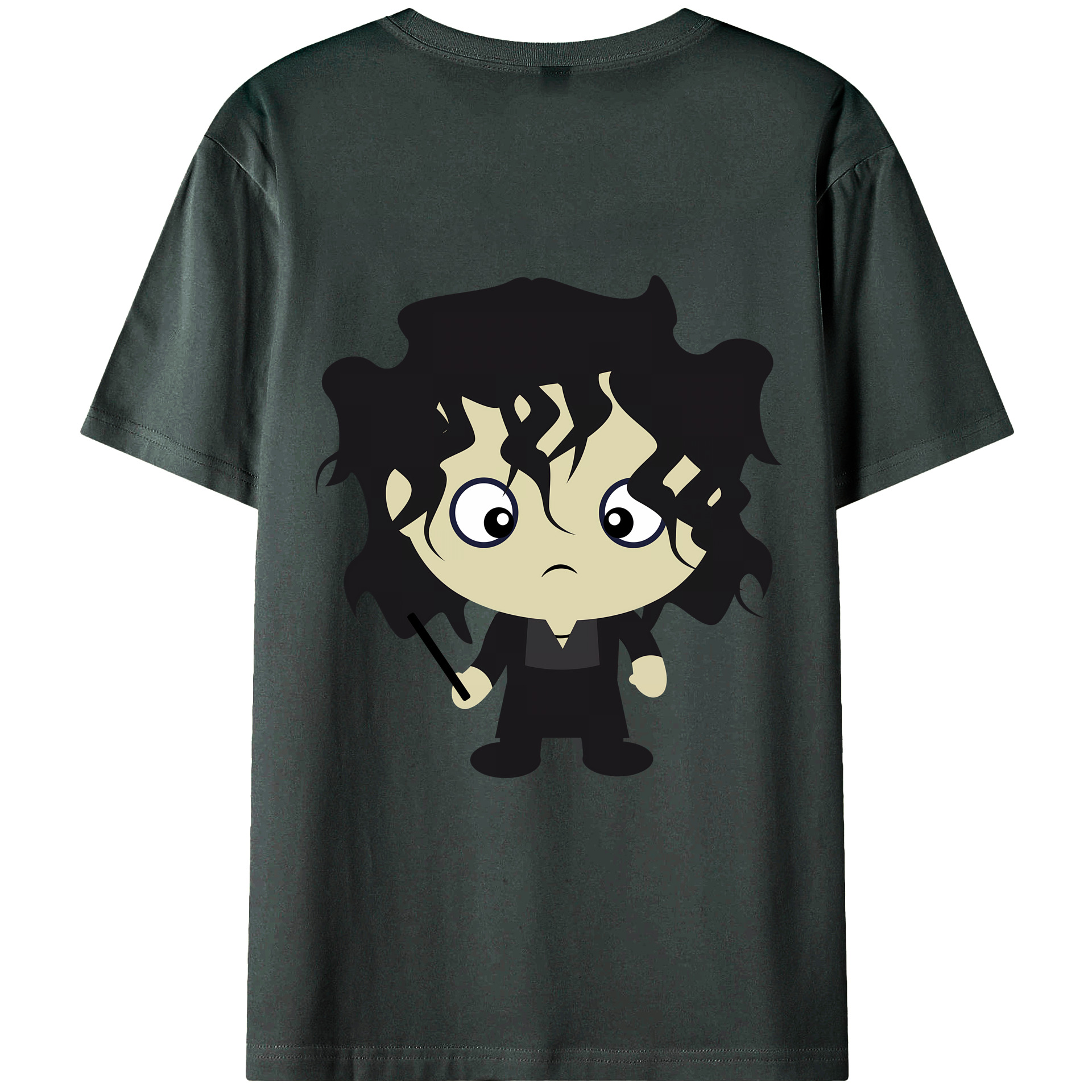 （画像用） Harry Potter ハリー・ポッターシリーズ 綿100％ メンズ半袖Tシャツ（バックプリント） 通気性